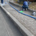 インターロッキングブロック洗浄