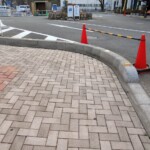 インターロッキングブロック洗浄前