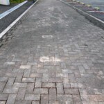 インターロッキングブロック洗浄前