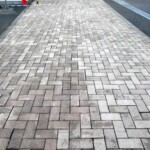 インターロッキングブロック洗浄後