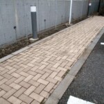 インターロッキングブロック洗浄後