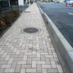 インターロッキングブロック洗浄後