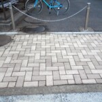 インターロッキングブロック洗浄後