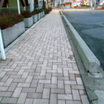 インターロッキングブロック洗浄後