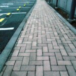 インターロッキングブロック洗浄後