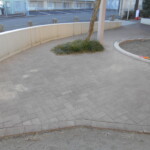 インターロッキングブロック洗浄前